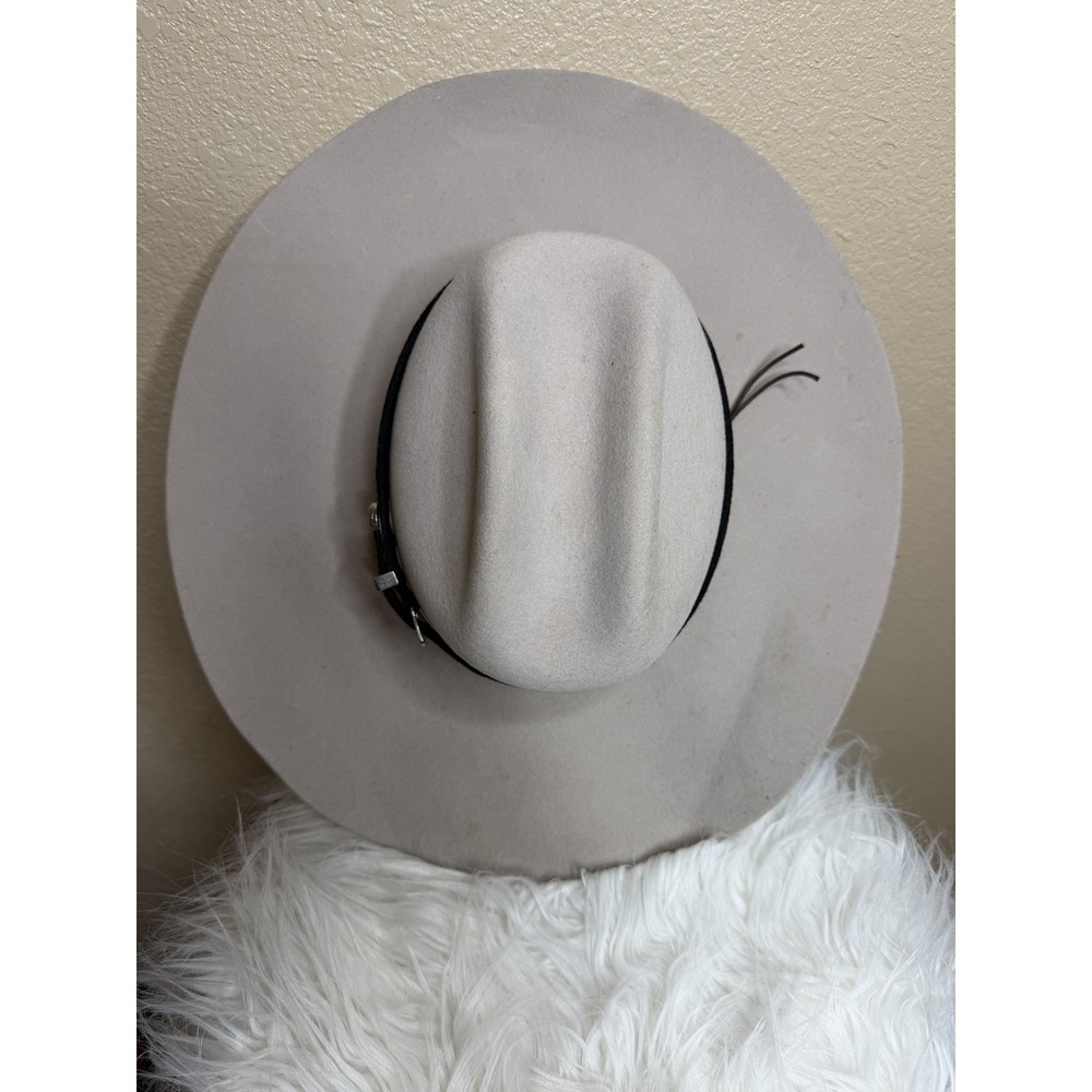 Cavender's Ranch Collection 3X Wool Cowboy Hat Ivory Cream Size 7 5/8 Western